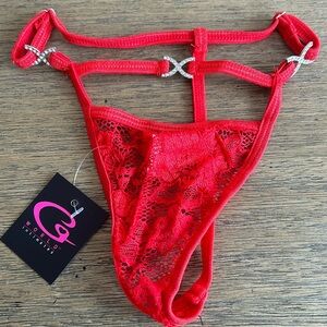 Women’s Lace Mesh V-String.